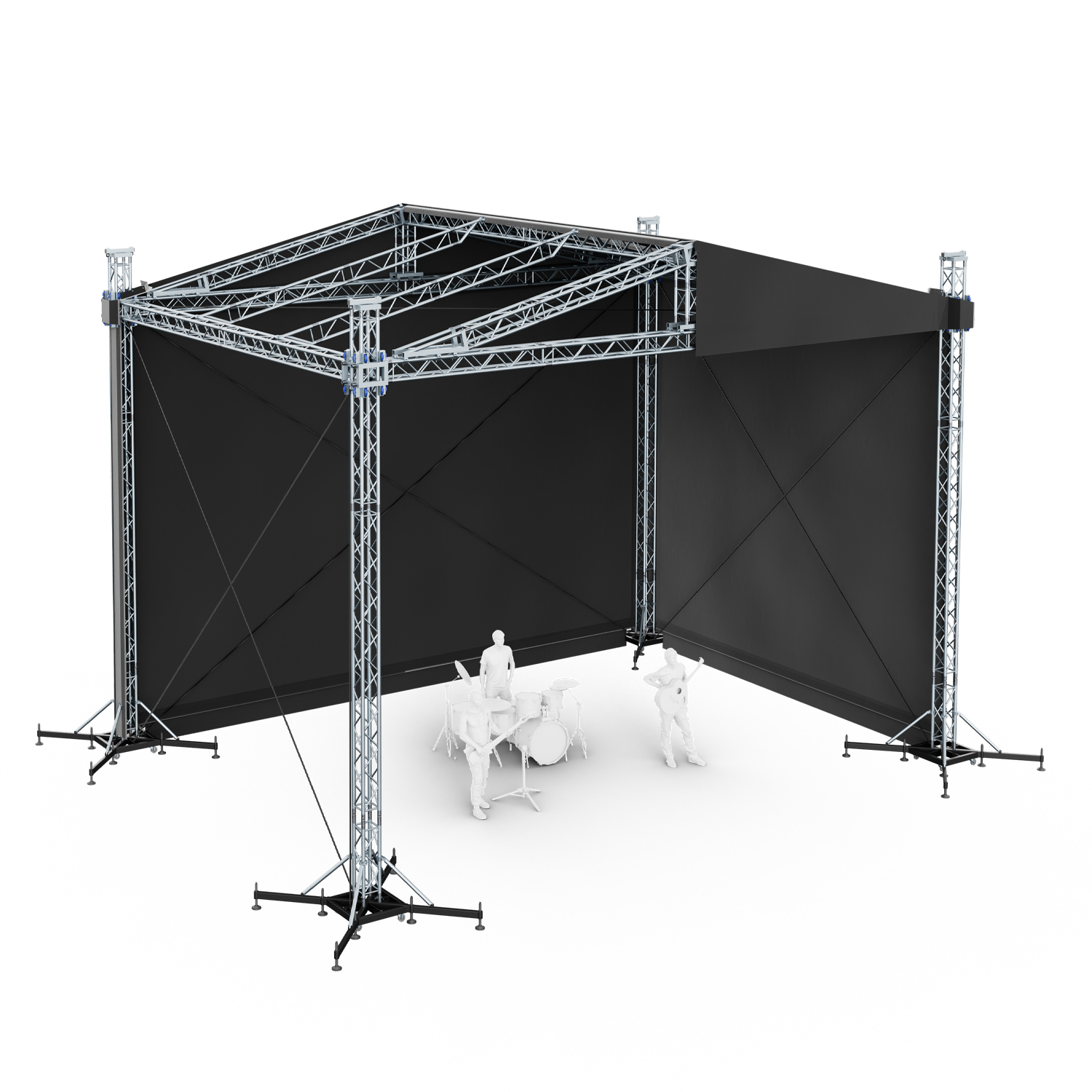 Eurotruss Satteldachbühne SR-10, 10 x 8 m FD