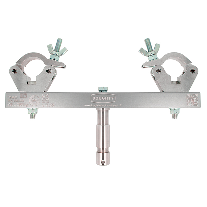 Doughty Engineering Solid Fixed Truss Adapter, silber (250kg)