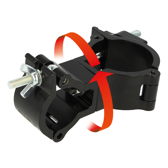 Doughty Engineering Super Lightweight Swivel Coupler, 48mm auf Atom Coupler(35mm), schwarz Doughty Engineering Super Lightweight Swivel Coupler, 48mm auf Atom Coupler(35mm), schwarz