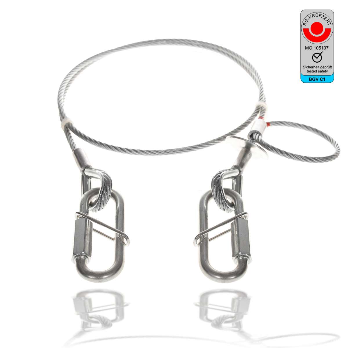 MAJOR Sicherungsseil Saveking®, 5mm, 1m, 2 Verbindungsglieder lange Ausführung, silber MAJOR Sicherungsseil Saveking®, 5mm, 1m, 2 Verbindungsglieder lange Ausführung, silber