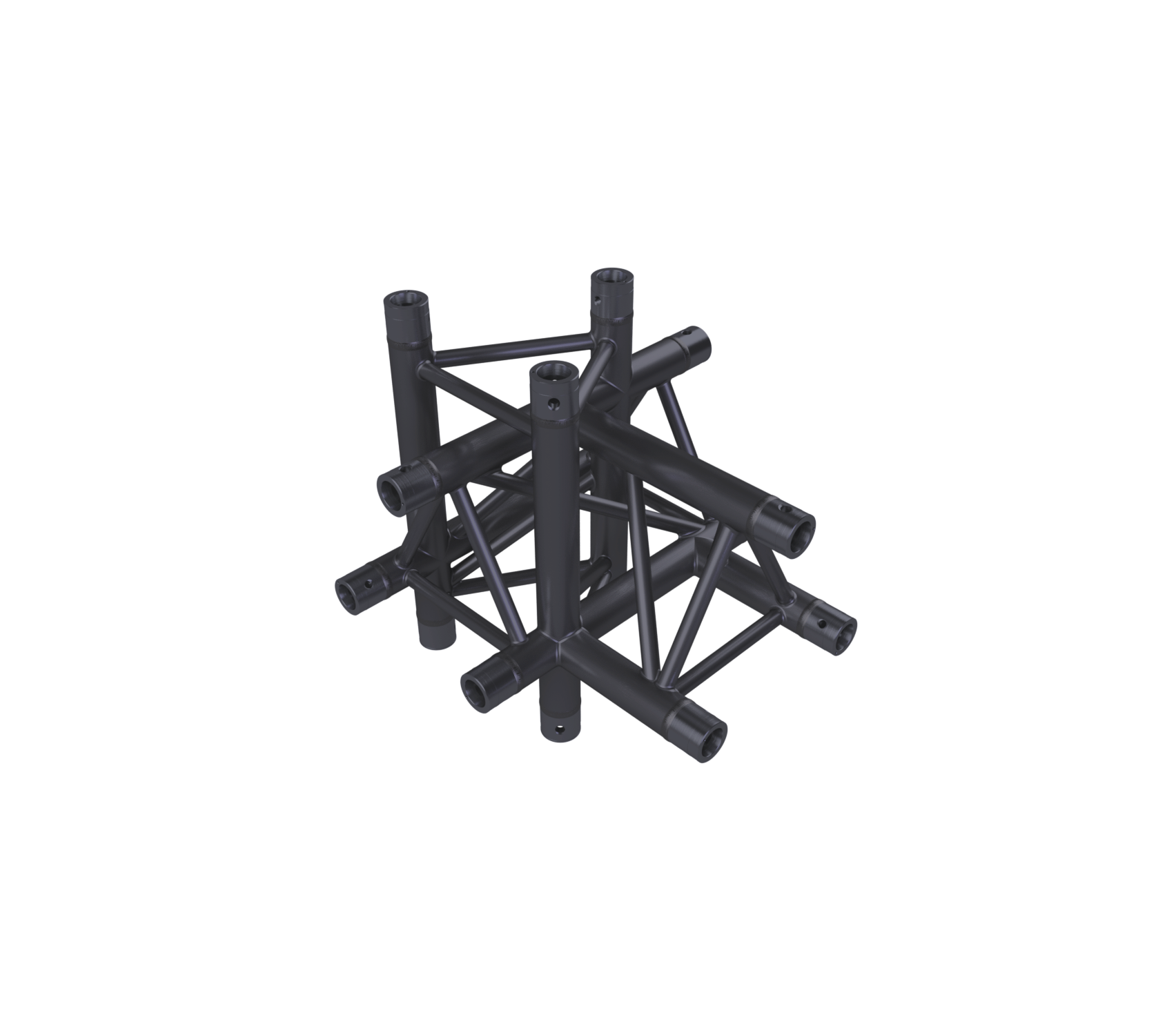Eurotruss HD33 Pièce en T 5 voies + Up + Down LEFT 50 x 50 x 50 cm, noir