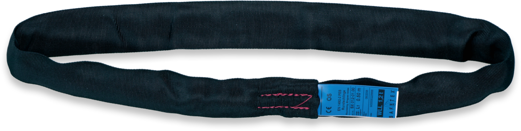 Safetex Blackline SX Élingue ronde WLL 1,2 t, avec garniture de fil, longueur 50 cm/circonférence 100 cm