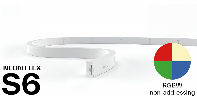Enttec Neon Flex S6 RGBW Non Adressing IP68, 6000 mm