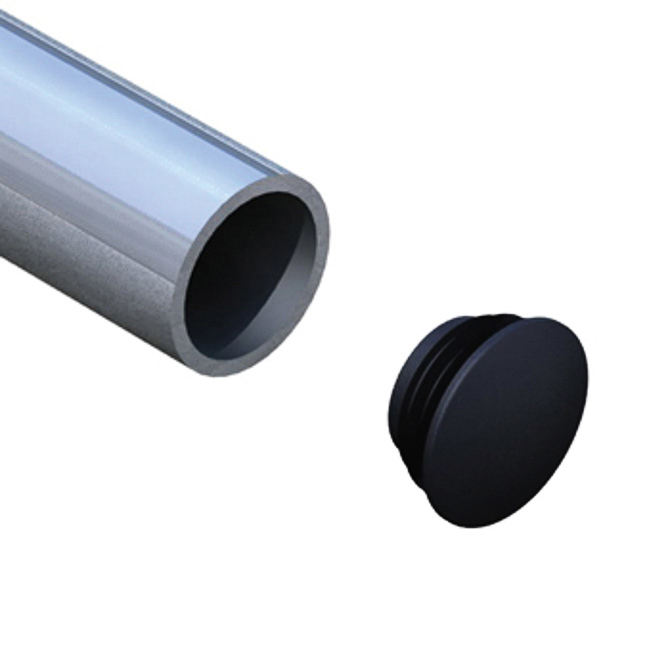 Doughty Engineering Pipeclamp Plastic Stop End, schwarz