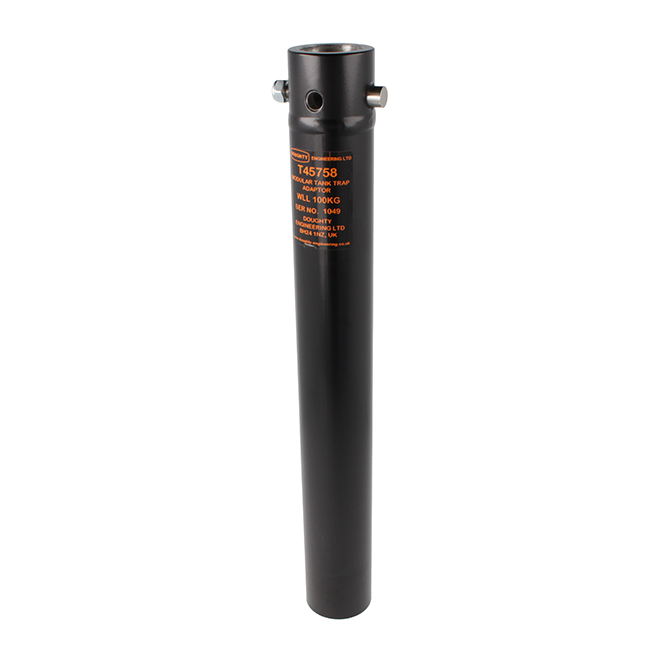 Doughty Engineering Modular Drop Arm Tanktrap Adapter, schwarz