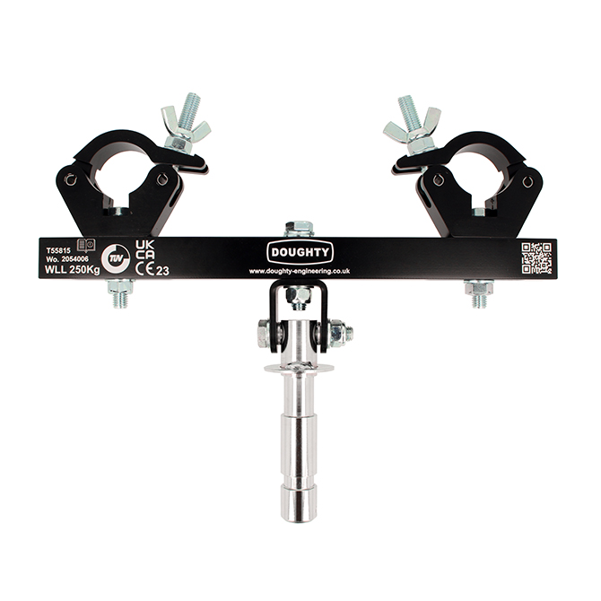 Doughty Engineering Solid Swivel Truss Adapter, schwarz (250kg)