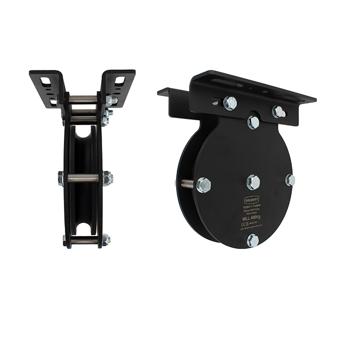 Doughty Engineering 150mm Heavy Duty Pulley (1-rillig, für Seil)