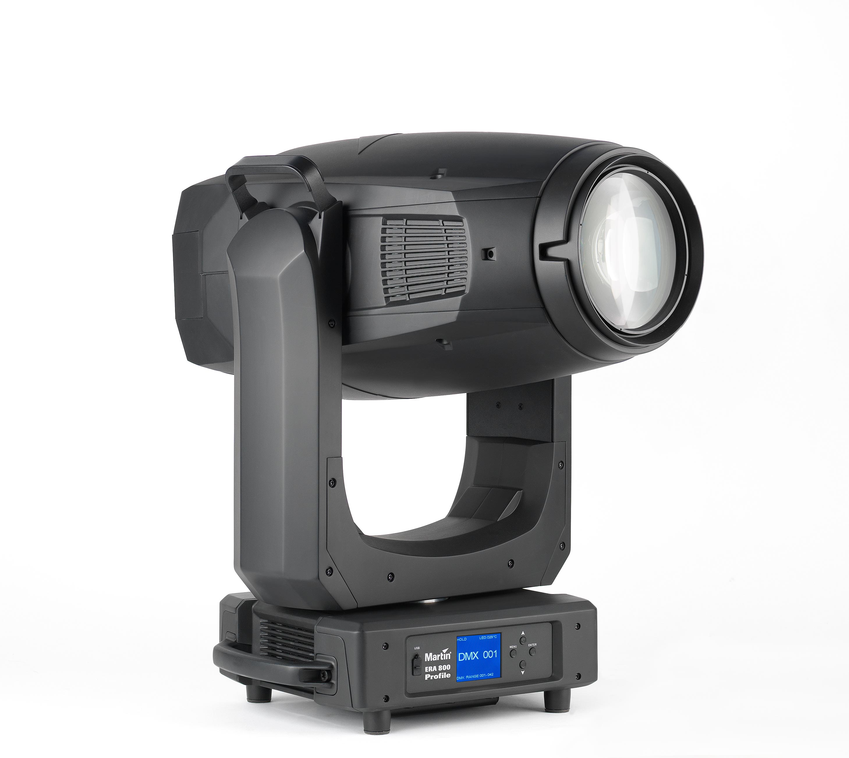 Frontansicht eines Martin ERA 800 Profile Spot Moving Heads Martin ERA 800 Spot Profile Moving Head CMY Zoom Animation