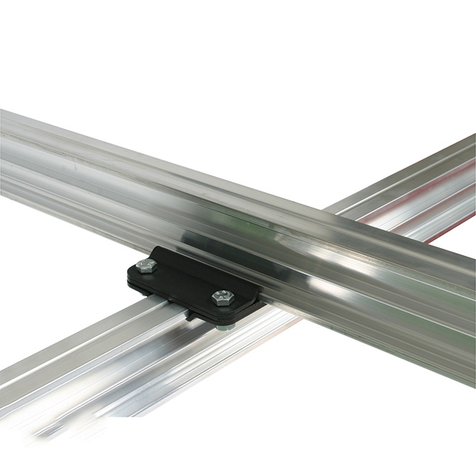 Doughty Engineering Studio Rail 90 Degree Crossover Bracket Supplied with 4 X Rail Clamps Doughty Engineering Studio Rail 90 Degree Crossover Bracket Supplied with 4 X Rail Clamps
