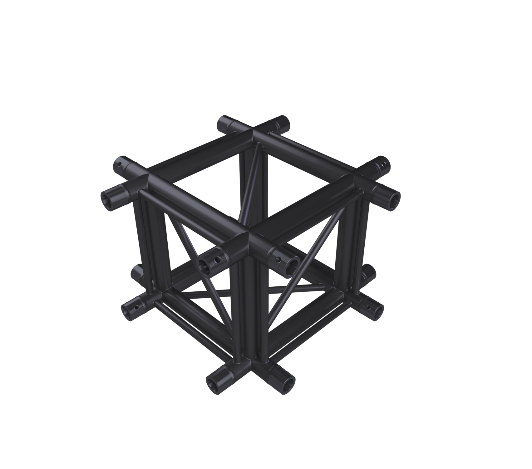 Eurotruss HD44 Croix 4 voies 60 x 60cm, noir Eurotruss HD44 Croix 4 voies 60 x 60cm, noir