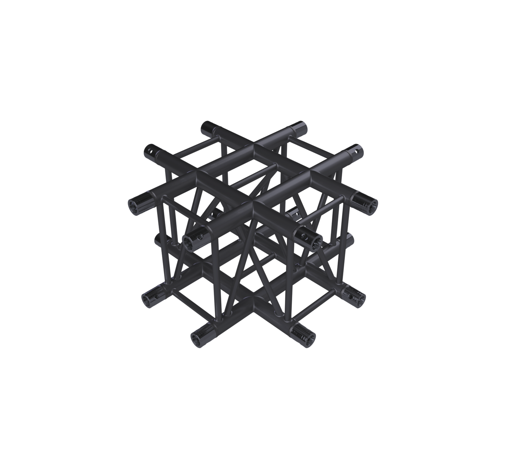Eurotruss XD Croix 4 voies, corner 71 x 71cm, noir Eurotruss XD Croix 4 voies, corner 71 x 71cm, noir