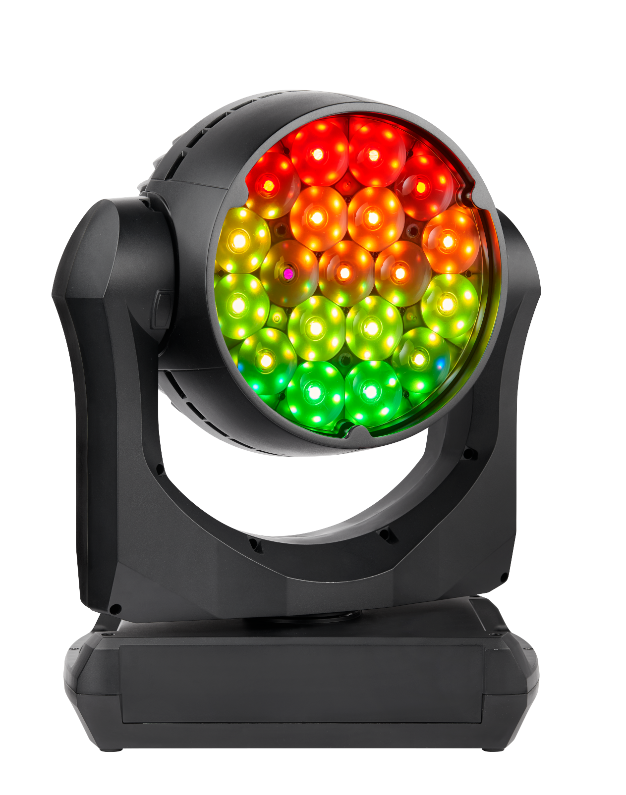 Frotnansicht eins Martin MAC Aura PXL Washlights RGBW Martin MAC Aura PXL RGBW Pixel P3 Video Mapping Zoom RGBW