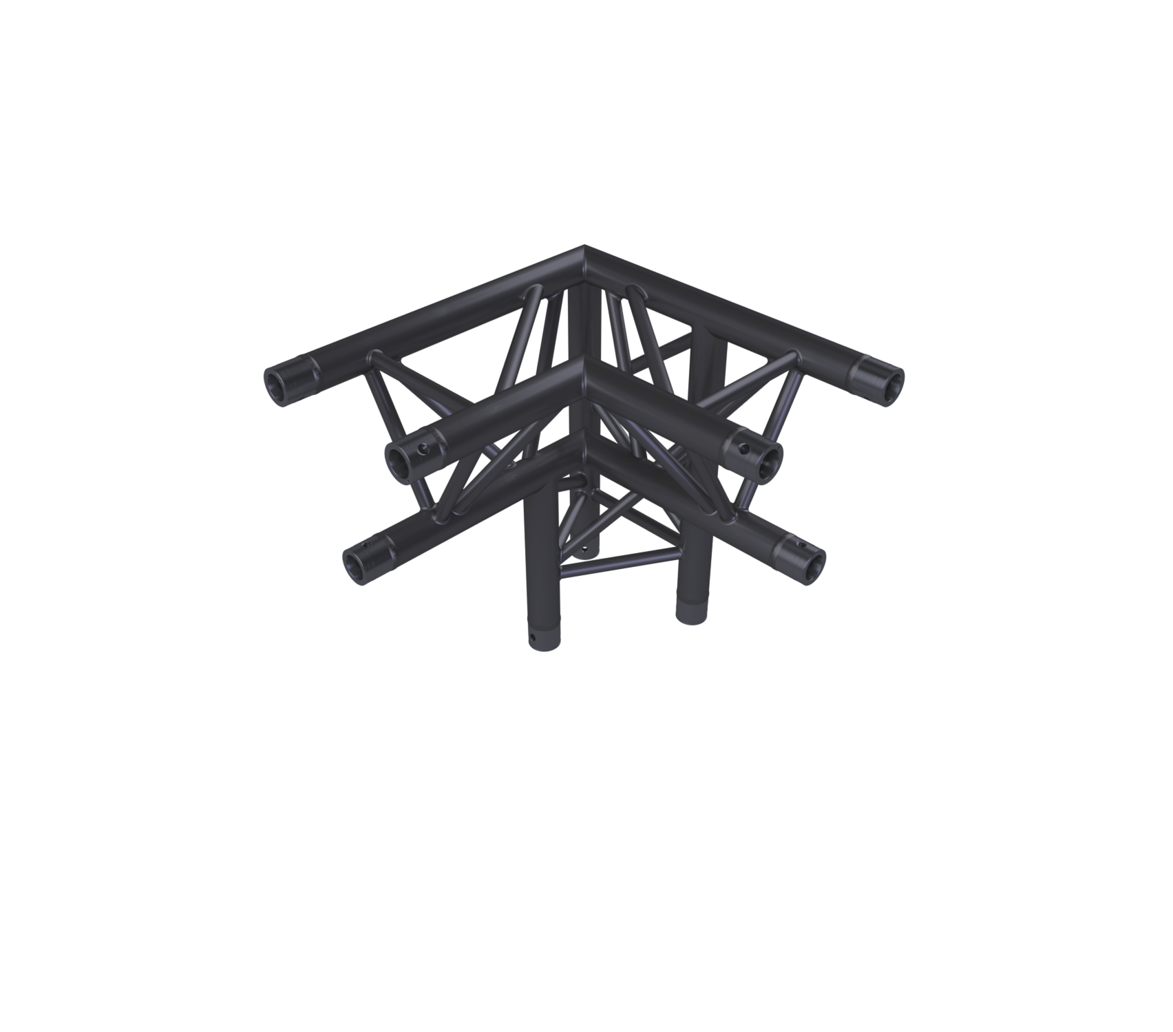 Eurotruss HD33 Angle 90° 3 voies + Up LEFT 50 x 50 x 50 cm, noir