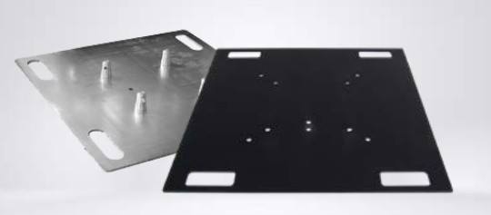 Eurotruss Quadratische Stahl Bodenplatte, 62 x 62 cm, 18 kg