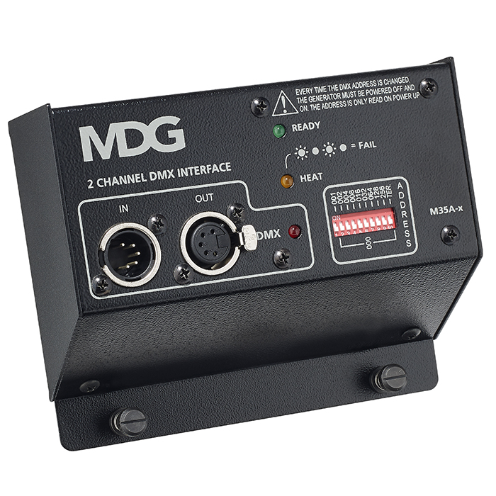 Simple Mdg Interface Interface MDG DMX 2 canaux pour ATM, MAX & ICE FOG | DMX-M35AX