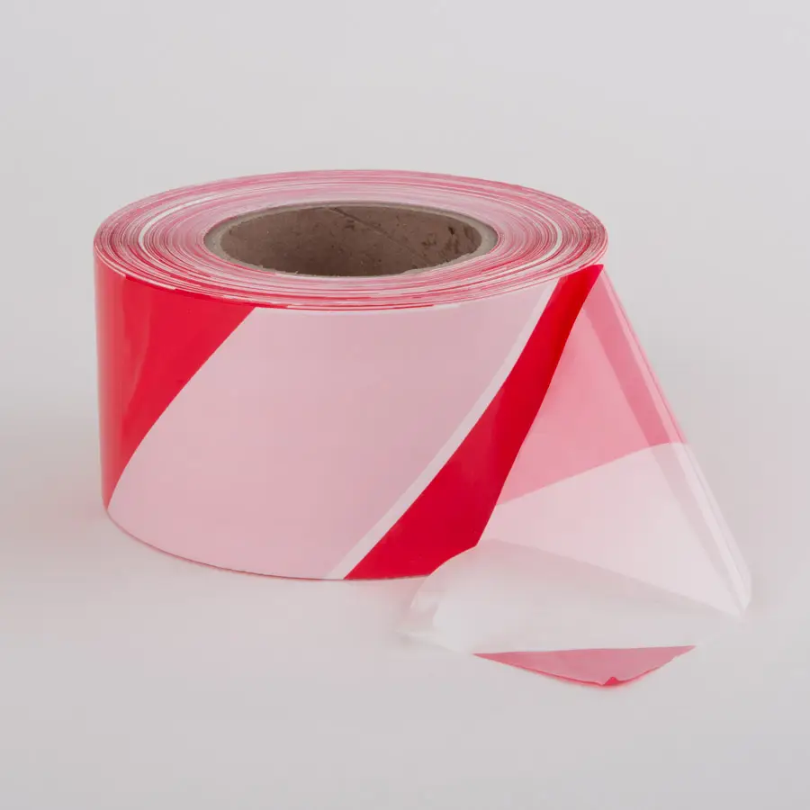 Le Mark Hazard Barrier Tape rot/weiss, 500 m x 75 mm