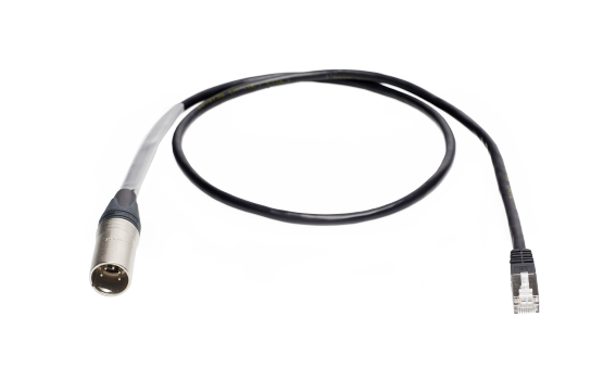 DMX-Adapterkabel XLR 5-pol. male/RJ45, CAT6, 100 cm DMX-Adapterkabel XLR 5-pol. male/RJ45, CAT6, 100 cm