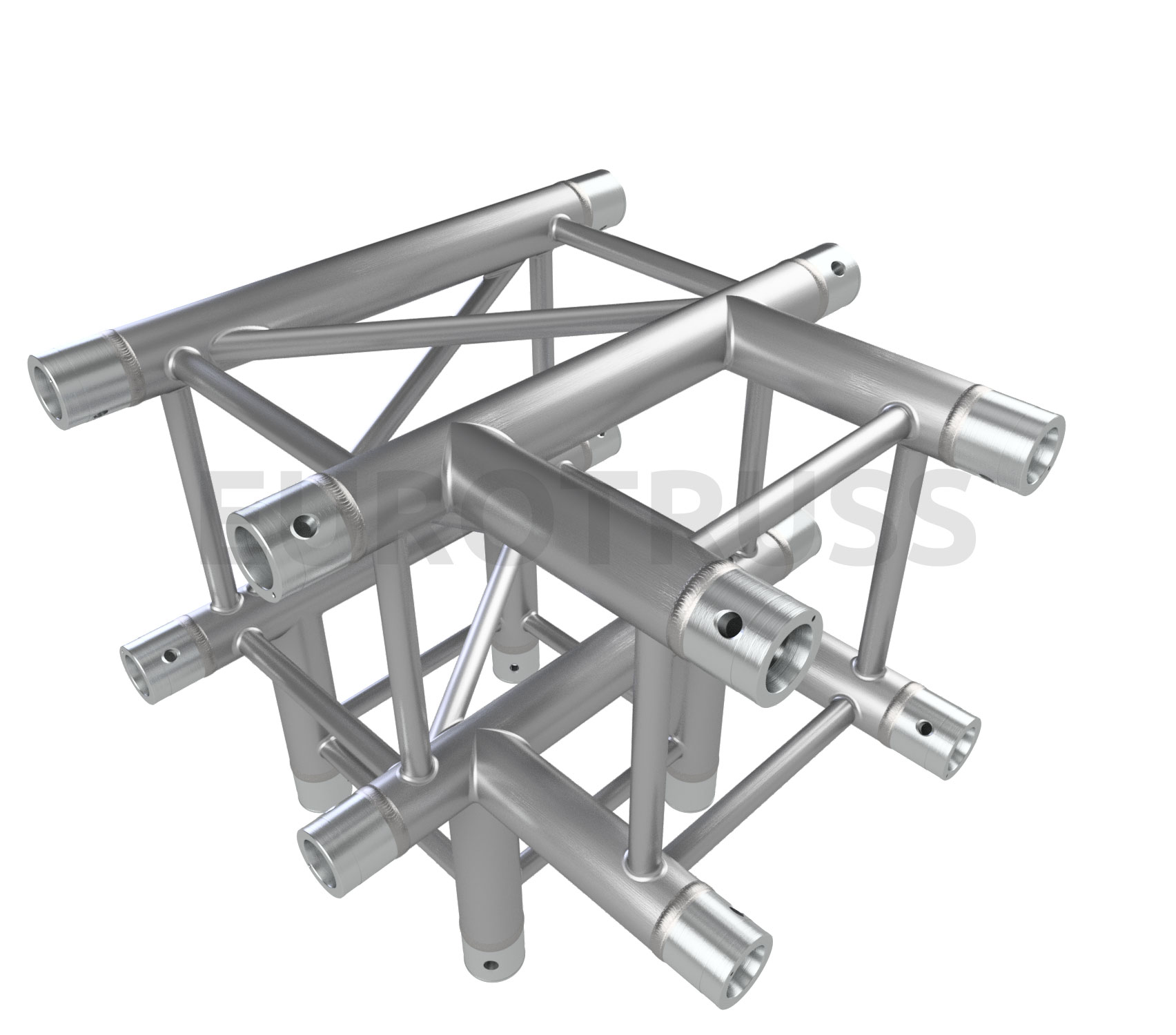 Eurotruss HD34 T-Stück + Down 4-Weg corner 50 x 50 x 50 cm