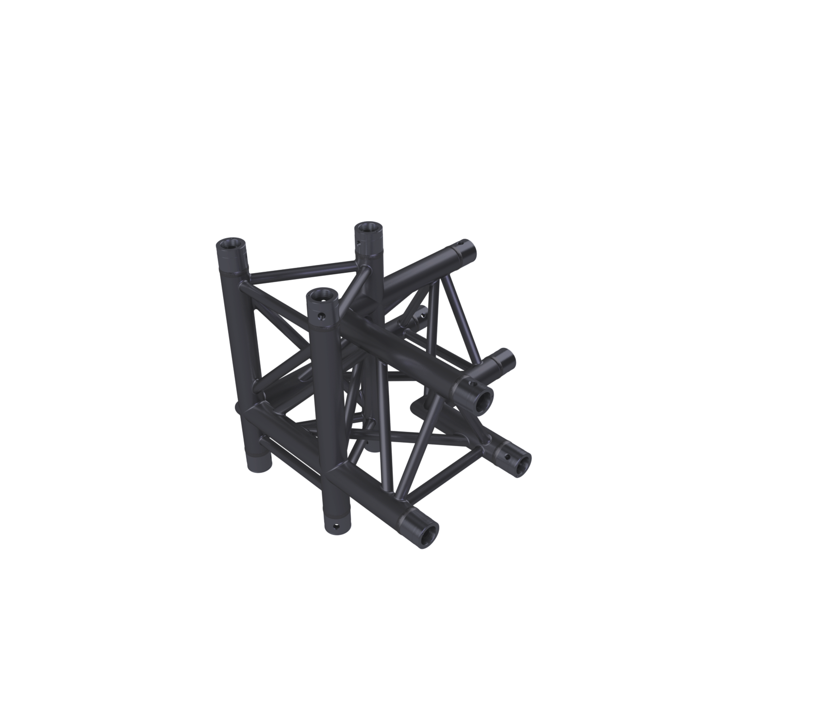 Eurotruss HD33 90° Angle 4 voies + Up + Down LEFT 50 x 50 x 50 cm, noir