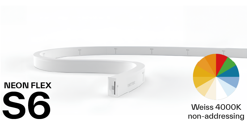Enttec Neon Flex S6 White Non Adressing IP68, 10000 mm