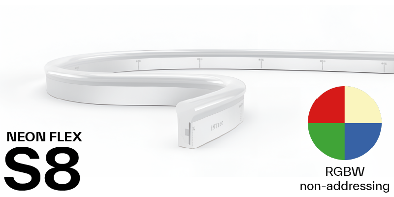Enttec Neon Flex S8 RGBW Non Adressing IP68, 6000 mm