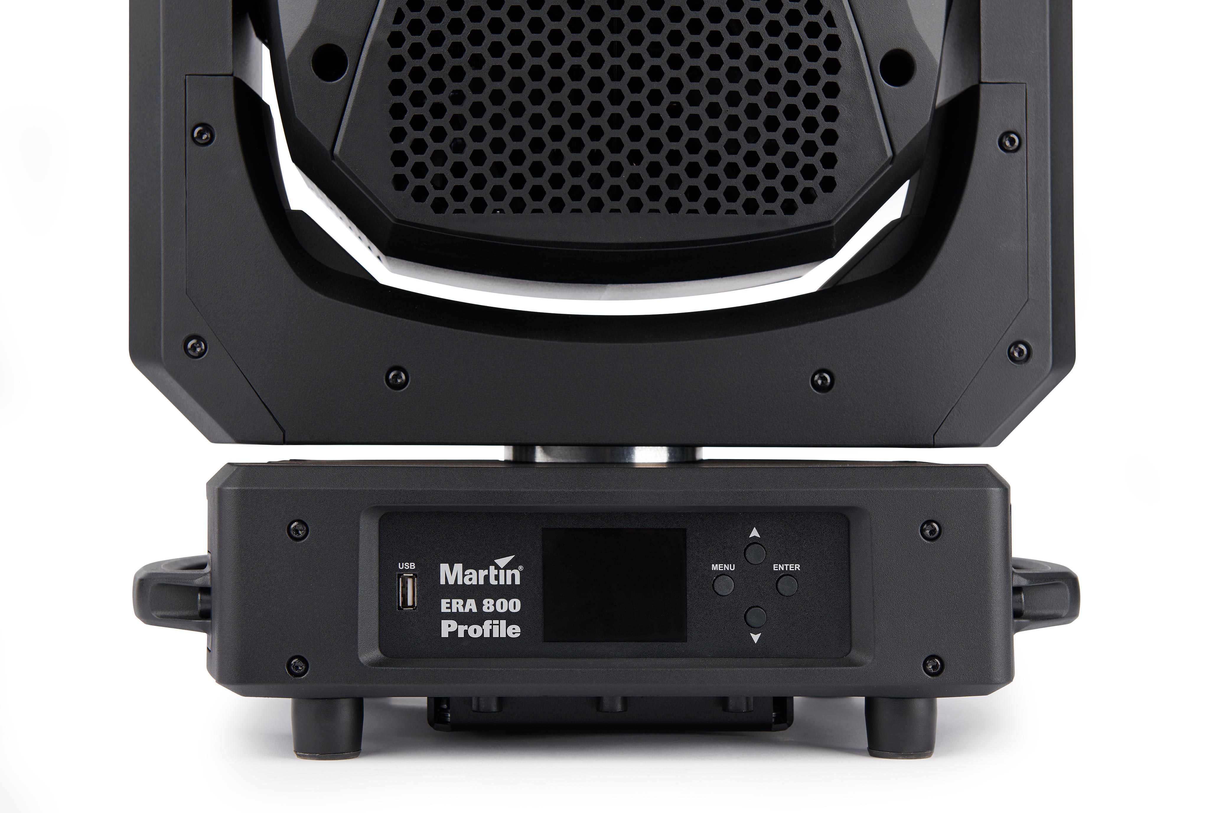 Detail des Displays eines Martin ERA 800 Profile Martin ERA 800 Spot Profile Moving Head CMY Zoom Animation