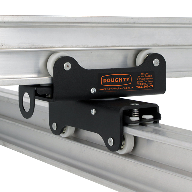 Doughty Engineering Studio Rail 80 auf Studio Rail 60 Double Swivel Car (Bremse) Doughty Engineering Studio Rail 80 auf Studio Rail 60 Double Swivel Car (Bremse)
