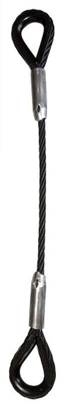 ELLER Anschlagseil/Steel 10 mm, 1 t, Länge 50 cm, schwarz