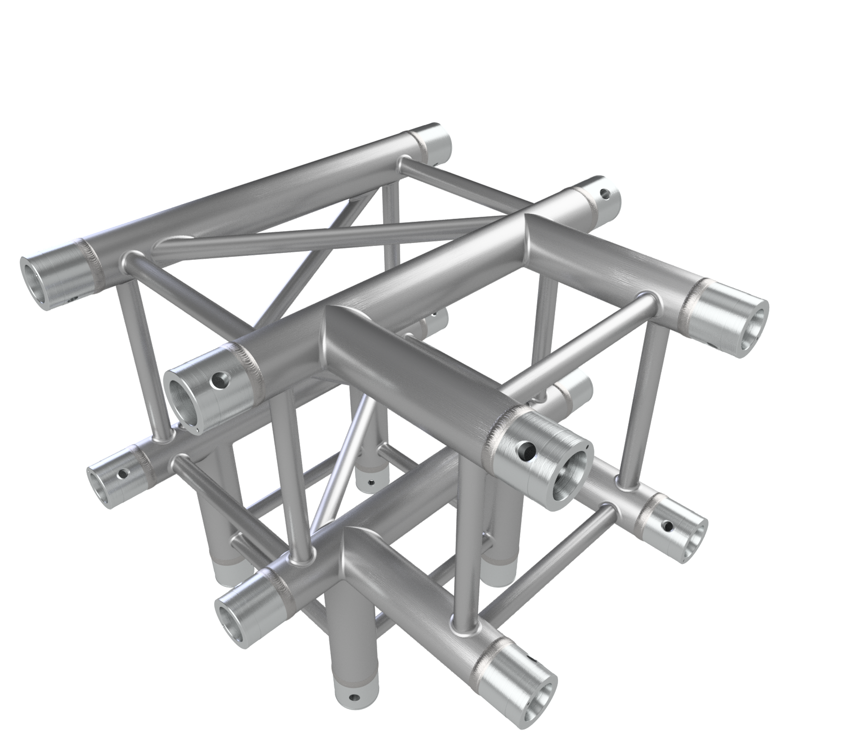 Eurotruss HD34 T-Stück + Down 4-Weg corner 50 x 50 x 50 cm