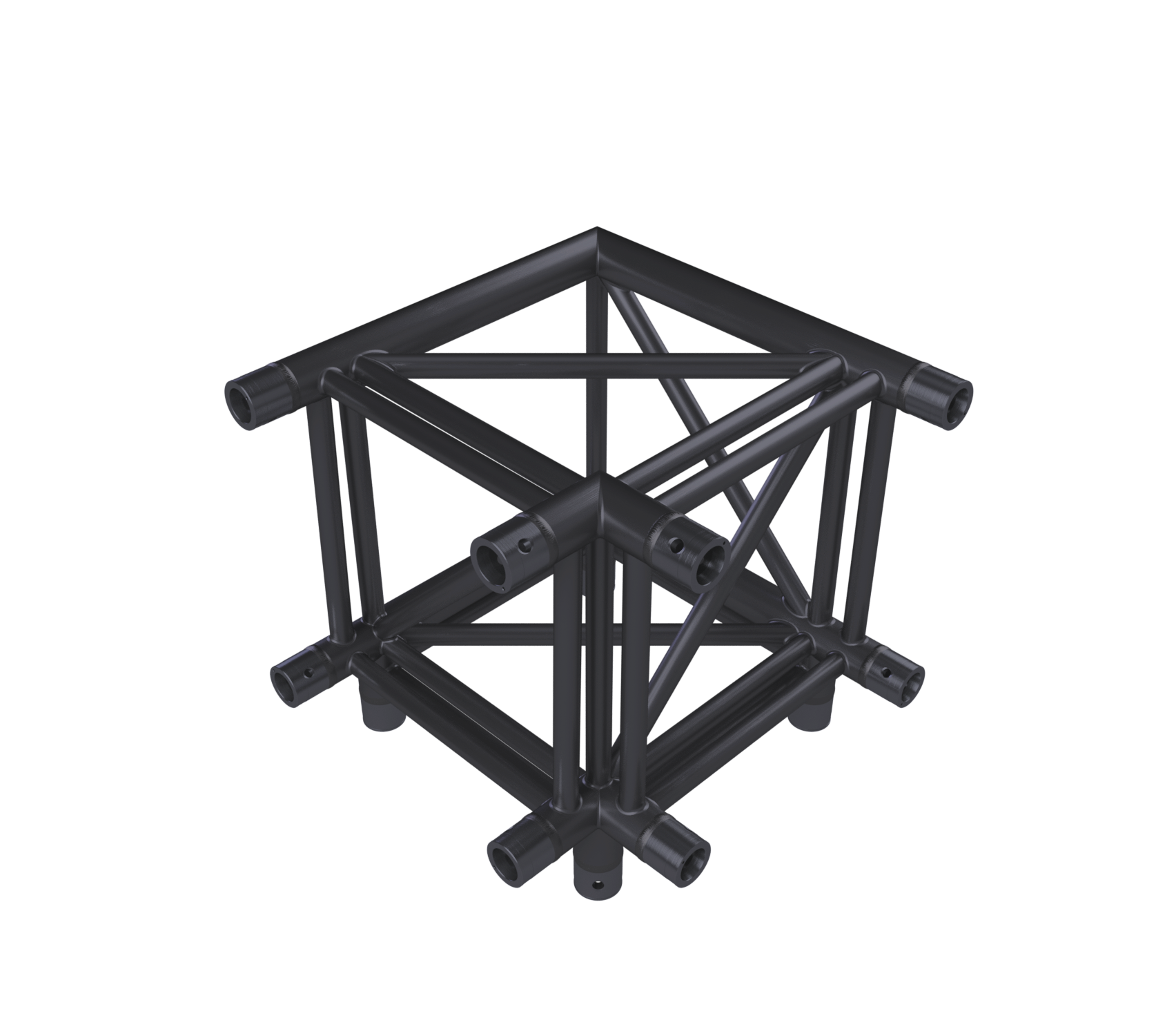 Eurotruss HD44 Angle 90° 3 voies + Down 50 x 50 x 50 cm, noir Eurotruss HD44 Angle 90° 3 voies + Down 50 x 50 x 50 cm, noir