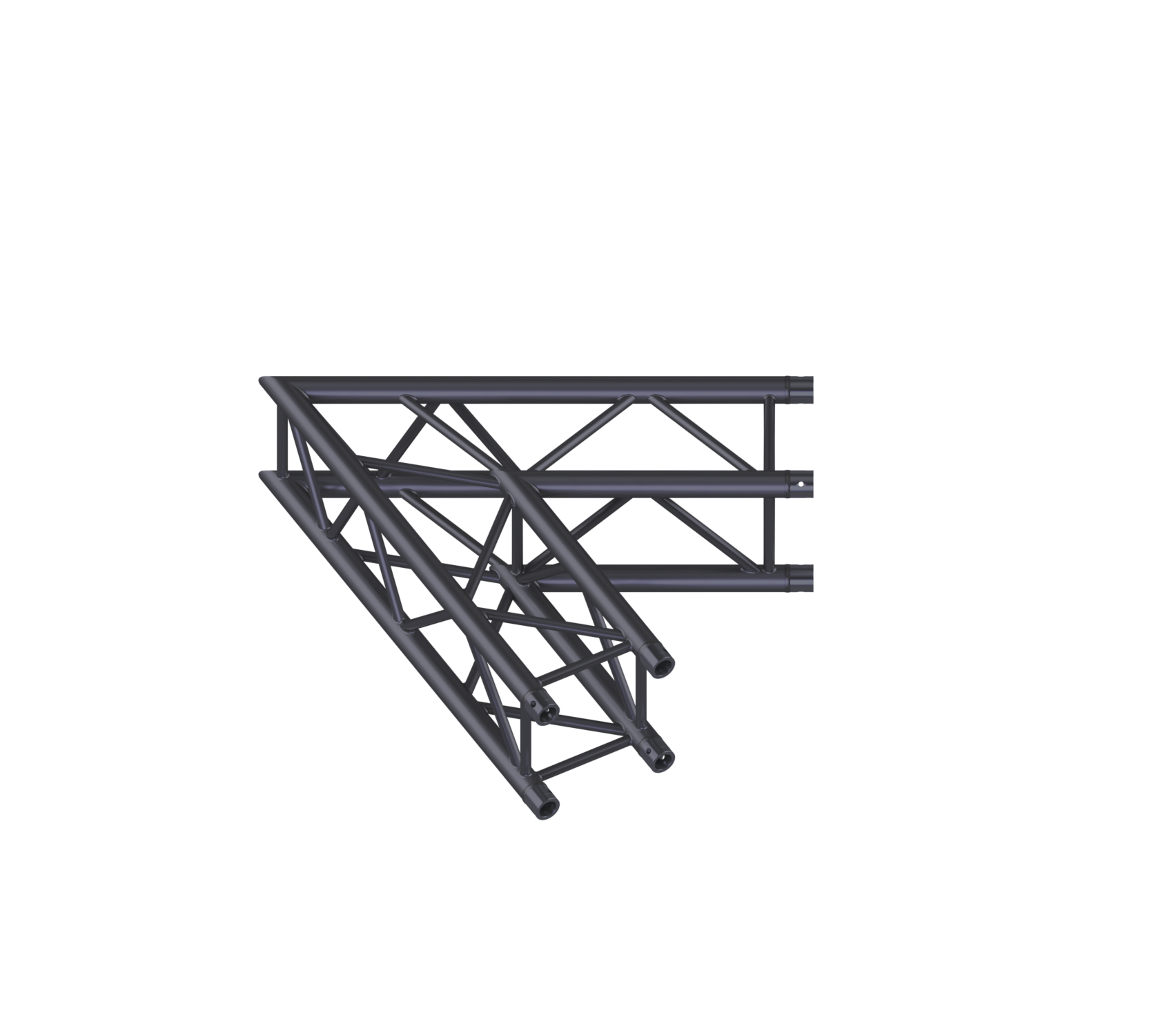 Eurotruss HD34 60° Ecke 2-Weg 100 x 100 cm, schwarz