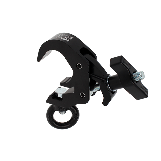 Doughty Engineering Quick Trigger Slimline Hanging Clamp (M12 Ringmutter - 340 kg), schwarz Doughty Engineering Quick Trigger Slimline Hanging Clamp (M12 Ringmutter - 340 kg), schwarz