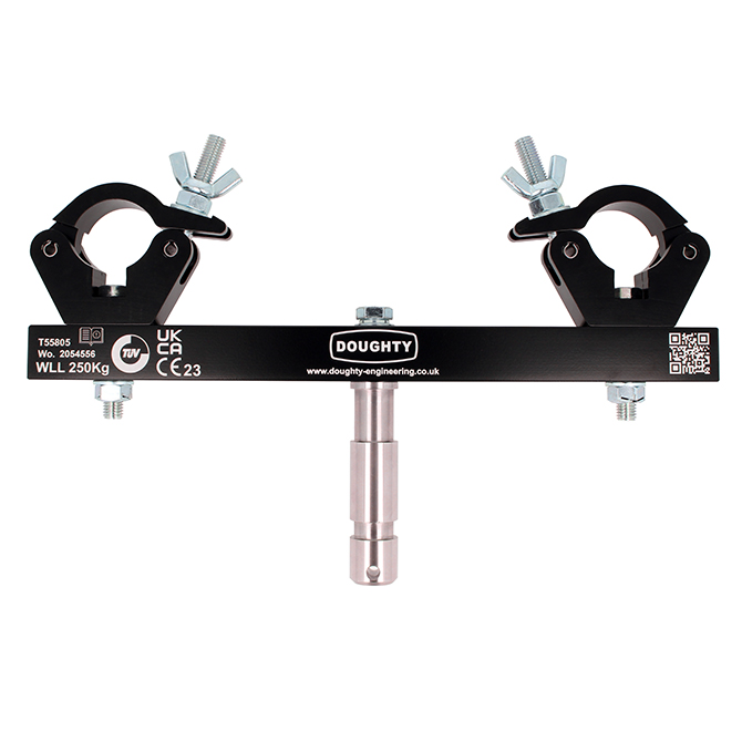 Doughty Engineering Solid Fixed Truss Adapter, schwarz (250kg)