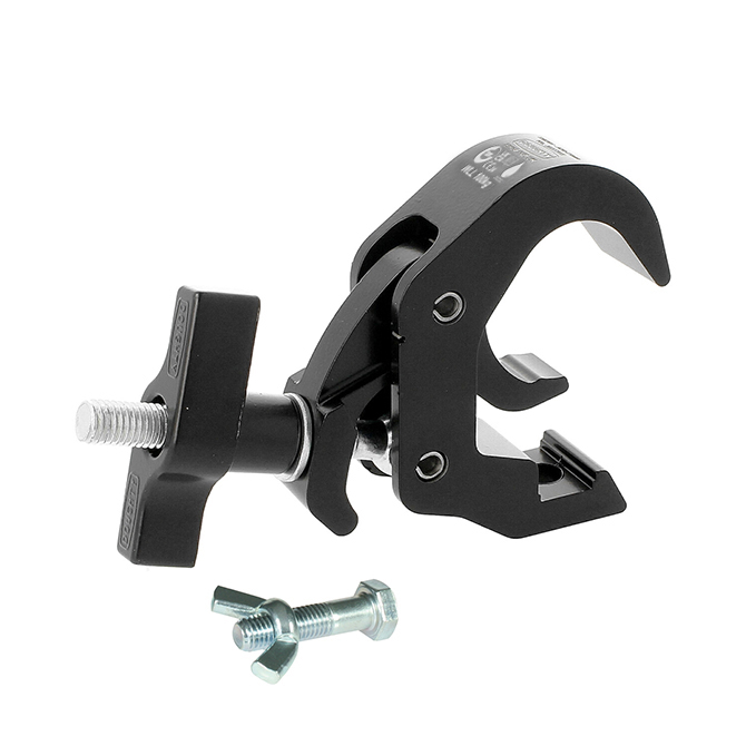 Doughty Engineering Slimline Quick Trigger Hook Clamp, schwarz - Stainless Steel Doughty Engineering Slimline Quick Trigger Hook Clamp, schwarz - Stainless Steel