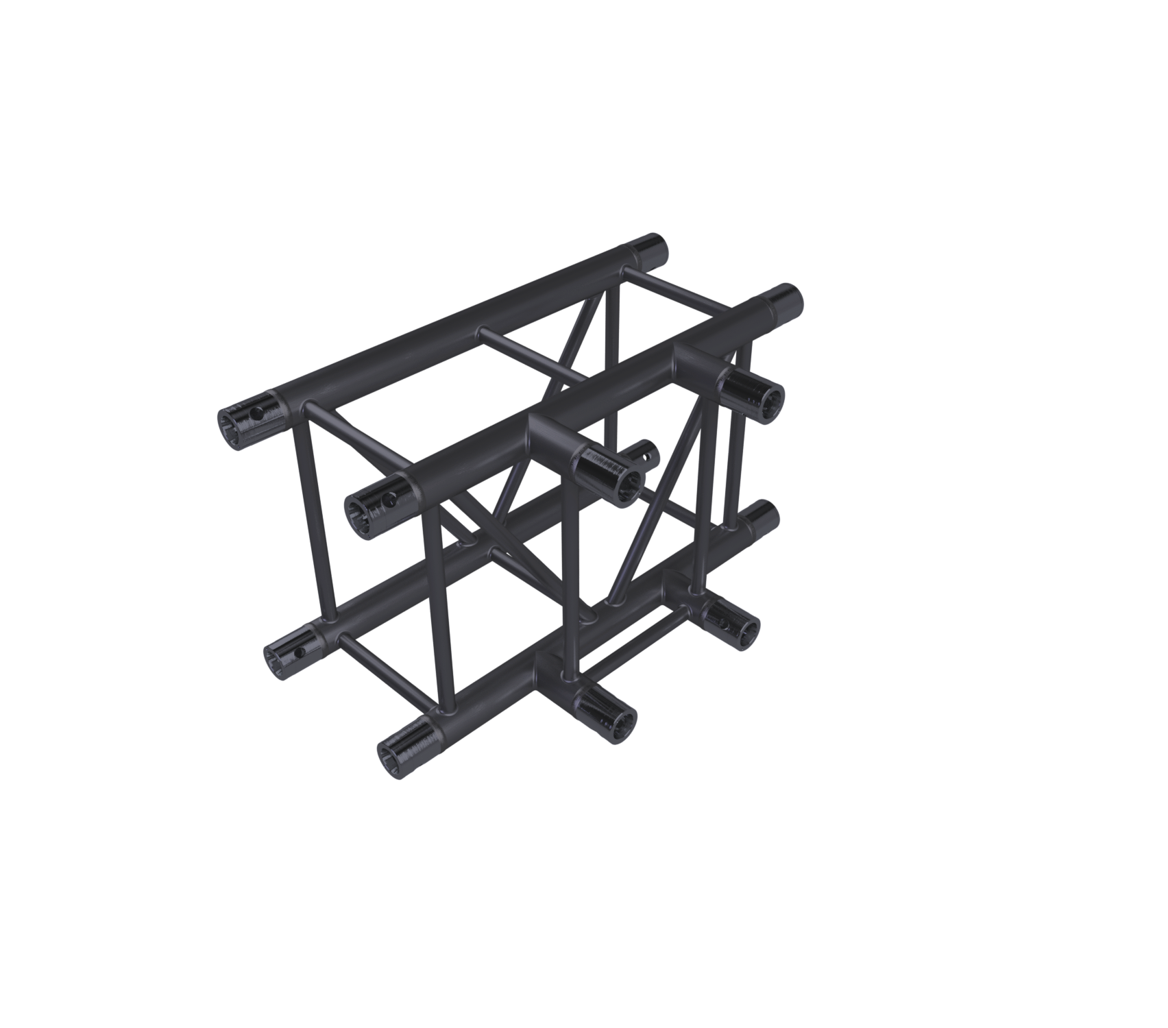 Eurotruss Pièce en T XD 3 voies, Corner 71 x 50 cm, noir Eurotruss Pièce en T XD 3 voies, Corner 71 x 50 cm, noir