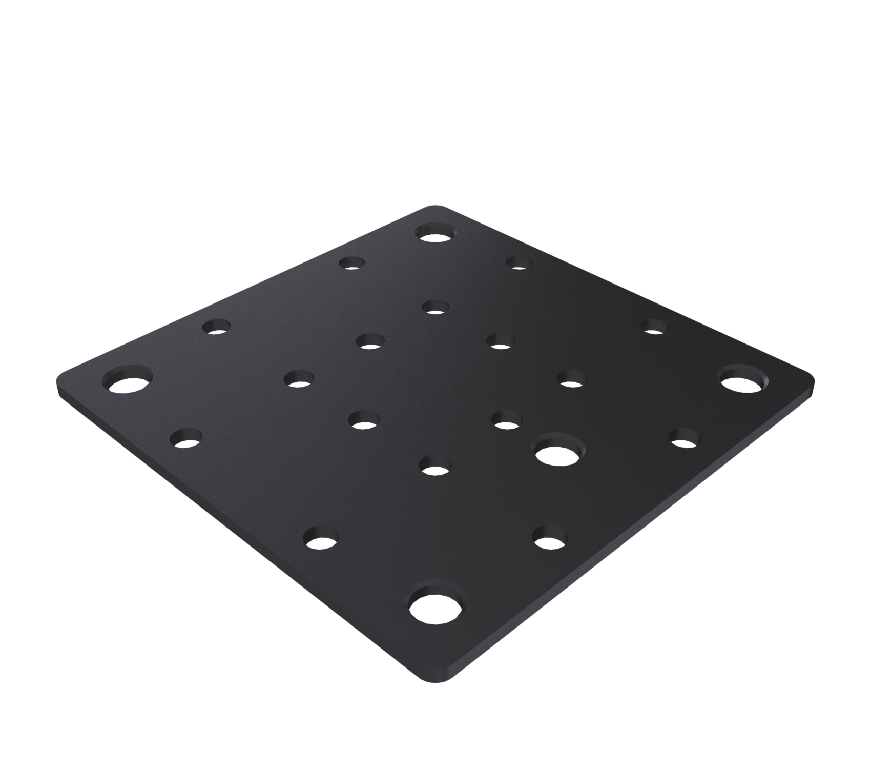 Eurotruss Plaque supérieure d'adaptation, petite pour lyres, noire