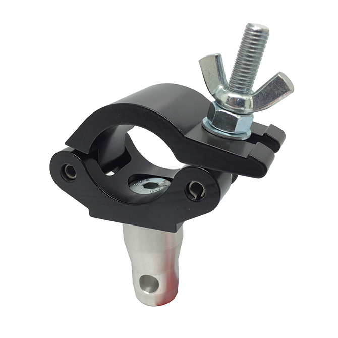 Doughty Engineering Weld Base Clamp mit halbem konischem Verbinder, schwarz