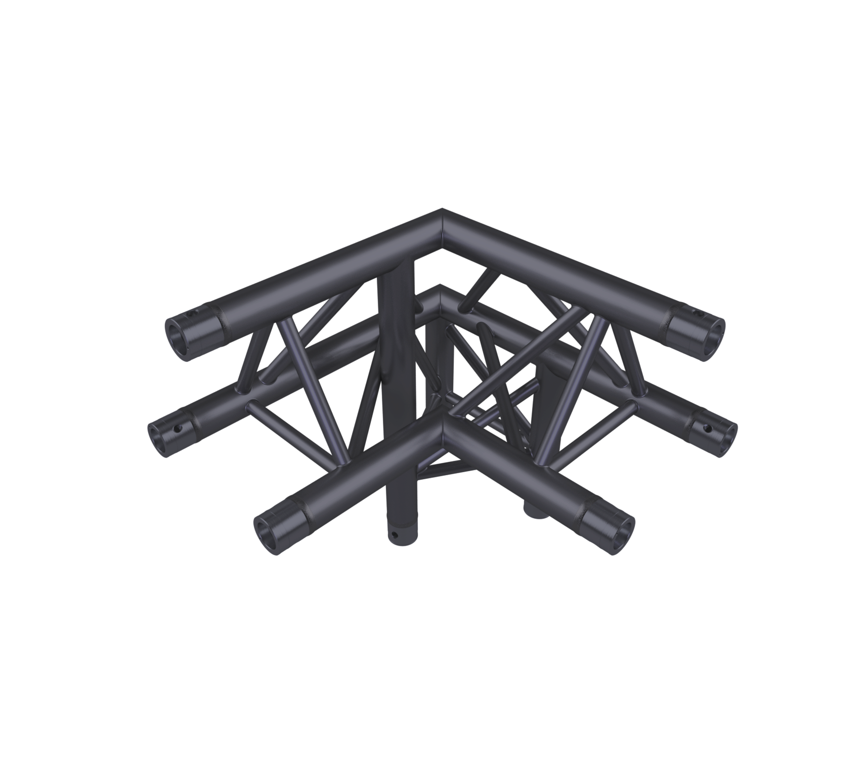 Eurotruss HD33 Angle 90° 3 voies + down RIGHT 50 x 50 x 50 cm, noir