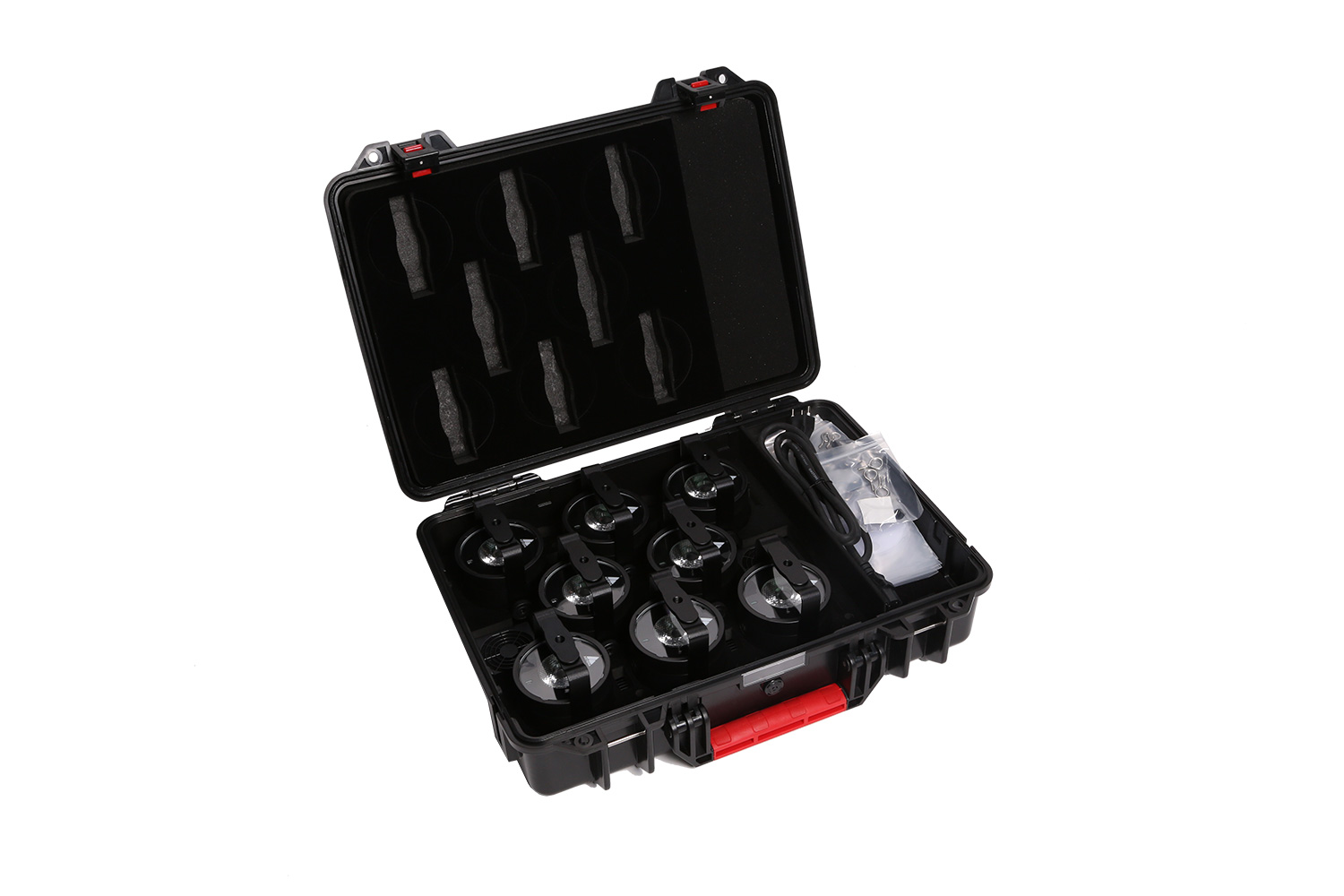 Astera AX3 Set Astera AX3 Lightdrop Set  RGBW LED Akku Infrarot CRMX Ladekoffer