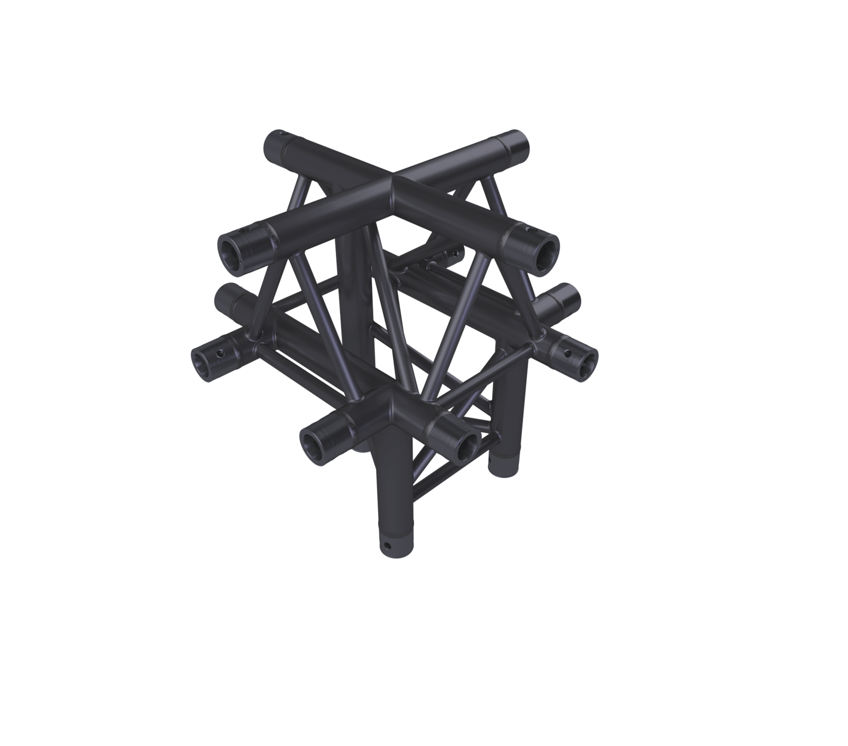 Eurotruss FD33 Kreuz + Down 5-Weg corner 50 x 50 x 50 cm, schwarz