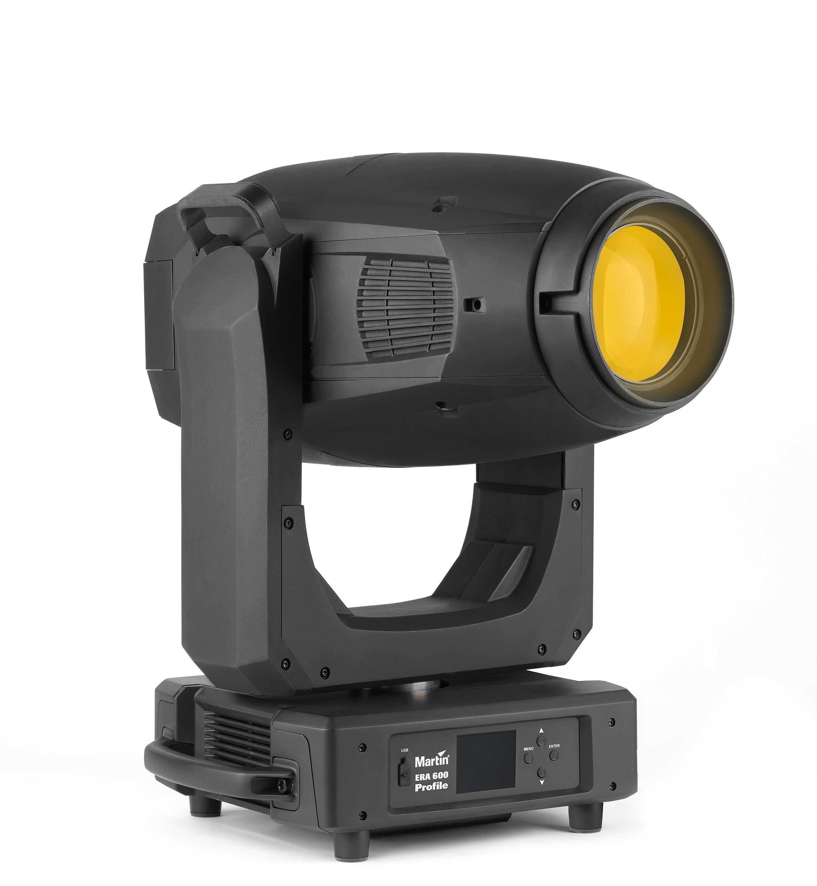 Frontansicht eines Martin ERA 600 Profile Spot Moving Heads Martin ERA 600 Profile Spot Moving Head CMY Zoom Gobo Animation Frost