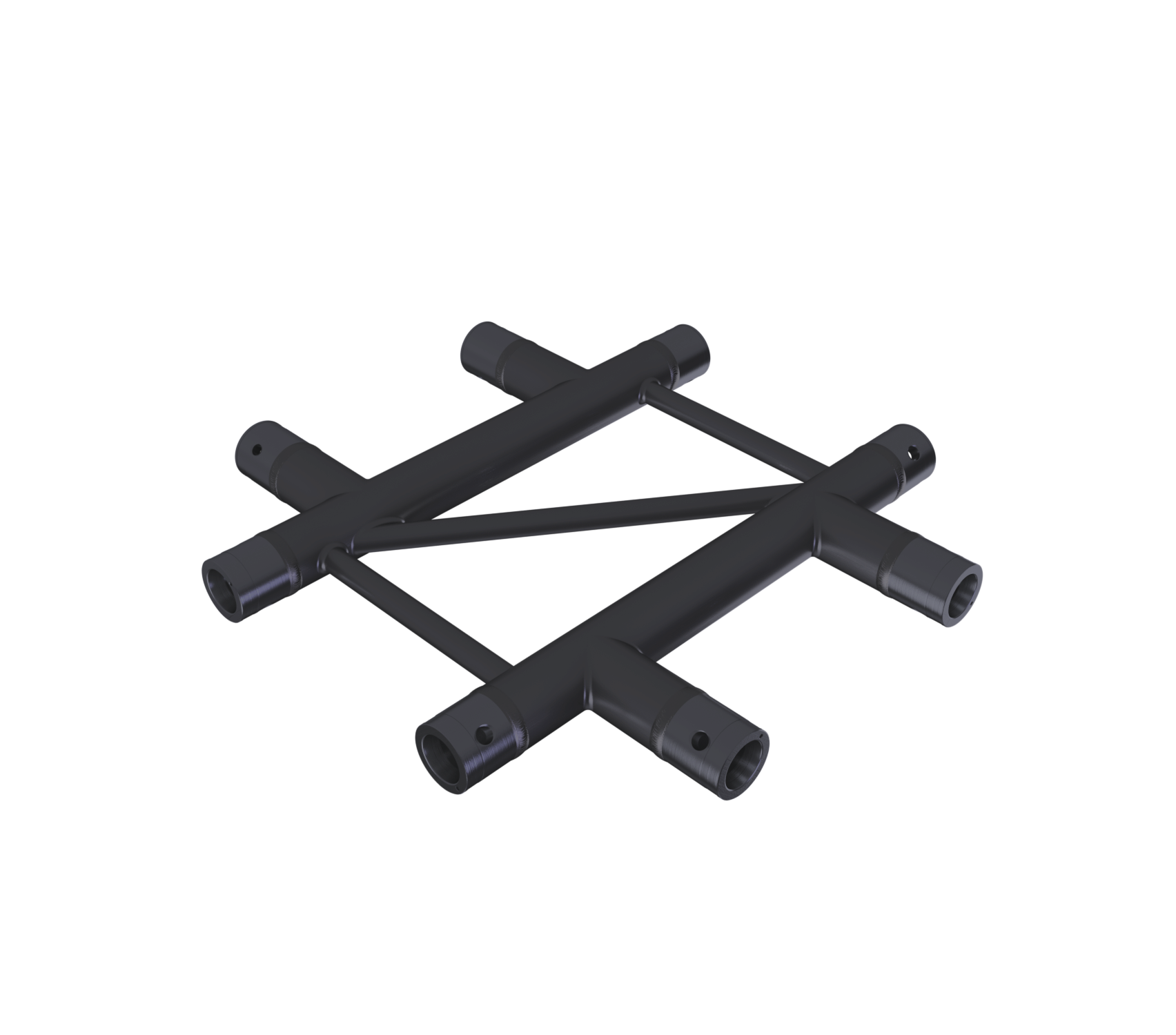 Eurotruss FD32 Croix 4 voies horizontale 50 x 50 cm, noir