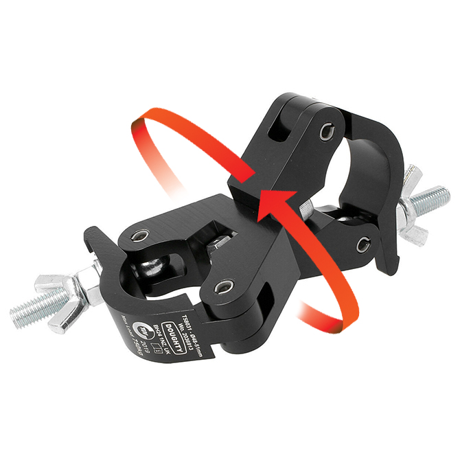 Doughty Engineering Slimline Swivel Coupler, schwarz Doughty Engineering Slimline Swivel Coupler, schwarz