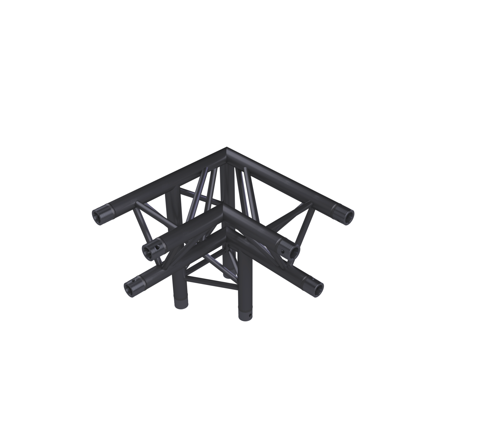Eurotruss HD33 Angle 90° 3 voies + Up RIGHT 50 x 50 x 50 cm, noir