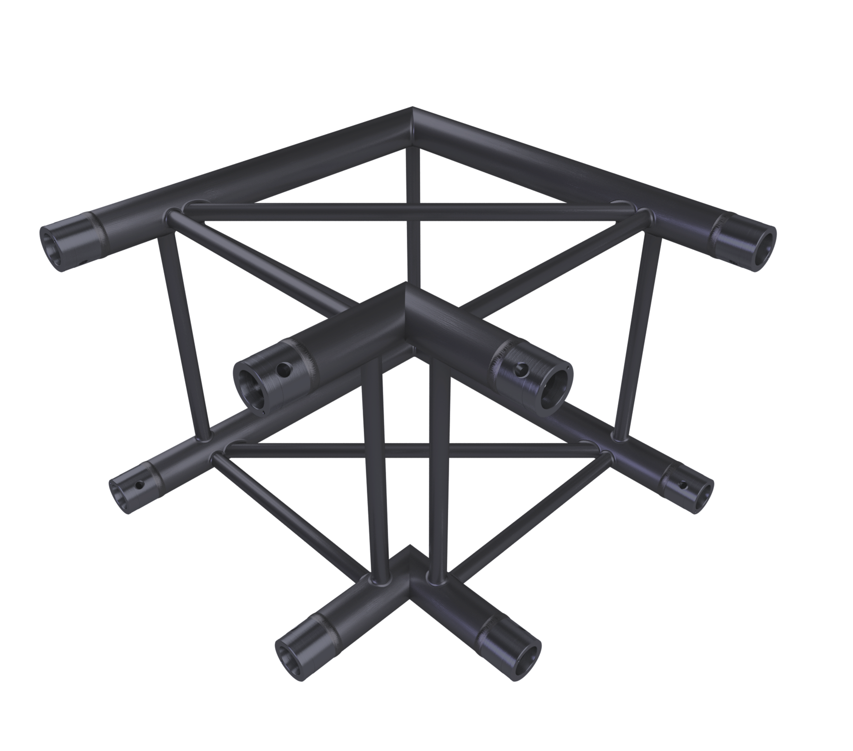 Eurotruss HD44 Angle 90° 2 voies, 50 x 50 cm, noir