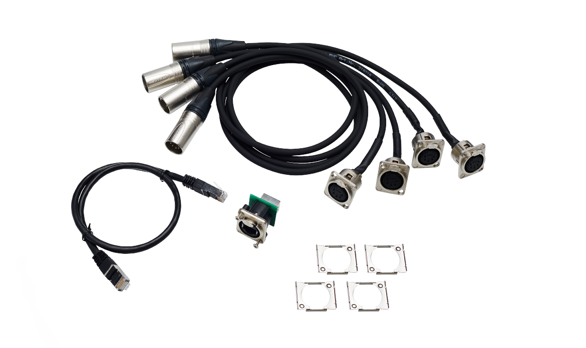 MA Lighting Kabelset MA Lighting 4 x DMX/XLR5, 1 x etherCON RJ45