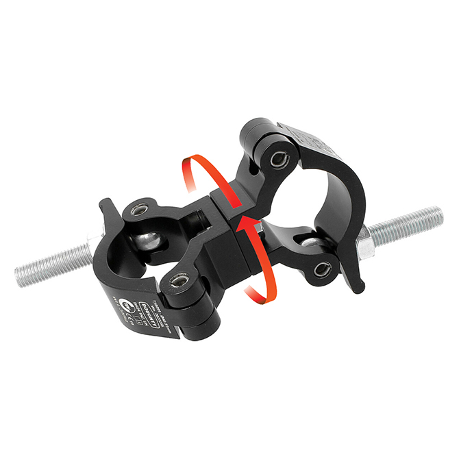Doughty Engineering Light Weight Slimline Swivel Coupler, schwarz Doughty Engineering Light Weight Slimline Swivel Coupler, schwarz