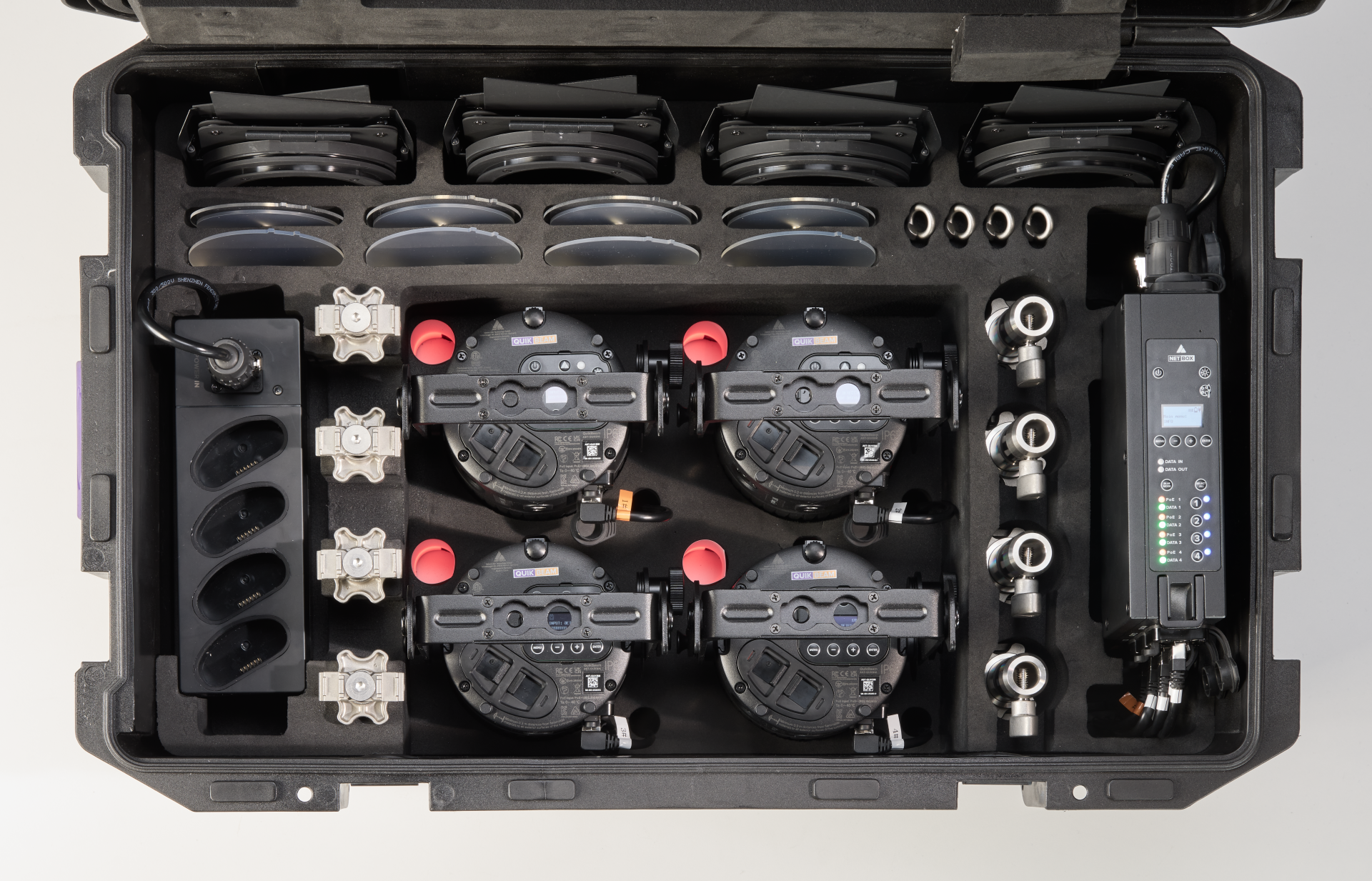 Astera QuikBeam RGB Mint Amber, IP65 4-Unit PrepCase Kit | AST-QUKBM ...